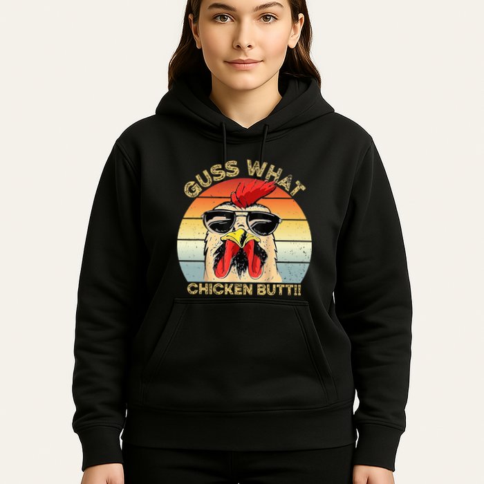 Guess What Chicken Butt Funny Chicken Meme Hoodie