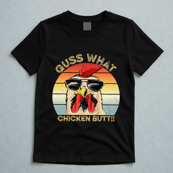 Guess What Chicken Butt Funny Chicken Meme T-Shirt