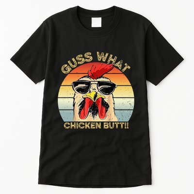 Guess What Chicken Butt Funny Chicken Meme Tall T-Shirt