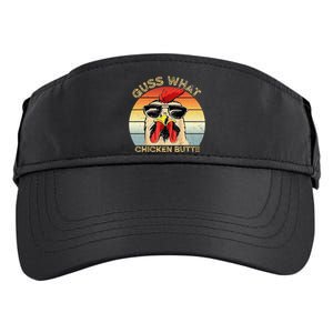 Guess What Chicken Butt Funny Chicken Meme Adult Drive Performance Visor