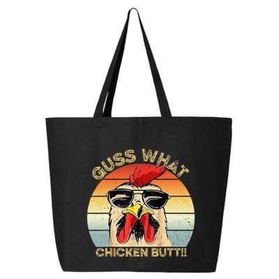 Guess What Chicken Butt Funny Chicken Meme 25L Jumbo Tote