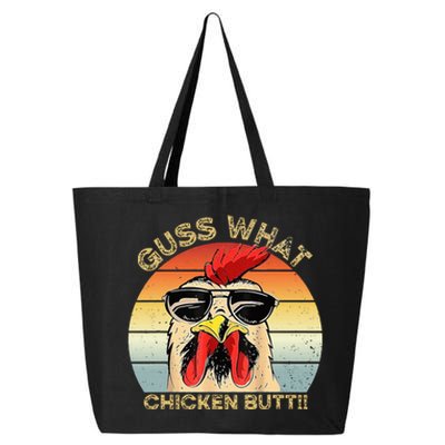 Guess What Chicken Butt Funny Chicken Meme 25L Jumbo Tote