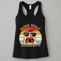 Guess What Chicken Butt Funny Chicken Meme Womens Tank Top