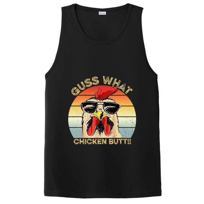 Guess What Chicken Butt Funny Chicken Meme PosiCharge Competitor Tank