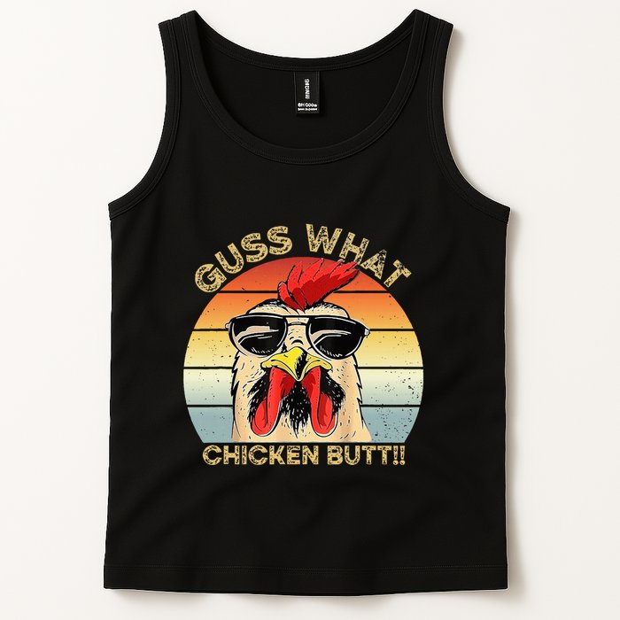 Guess What Chicken Butt Funny Chicken Meme Tank Top