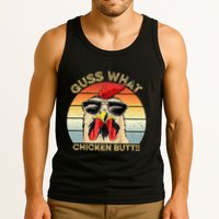 Guess What Chicken Butt Funny Chicken Meme Tank Top