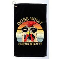 Guess What Chicken Butt Funny Chicken Meme Golf Towel