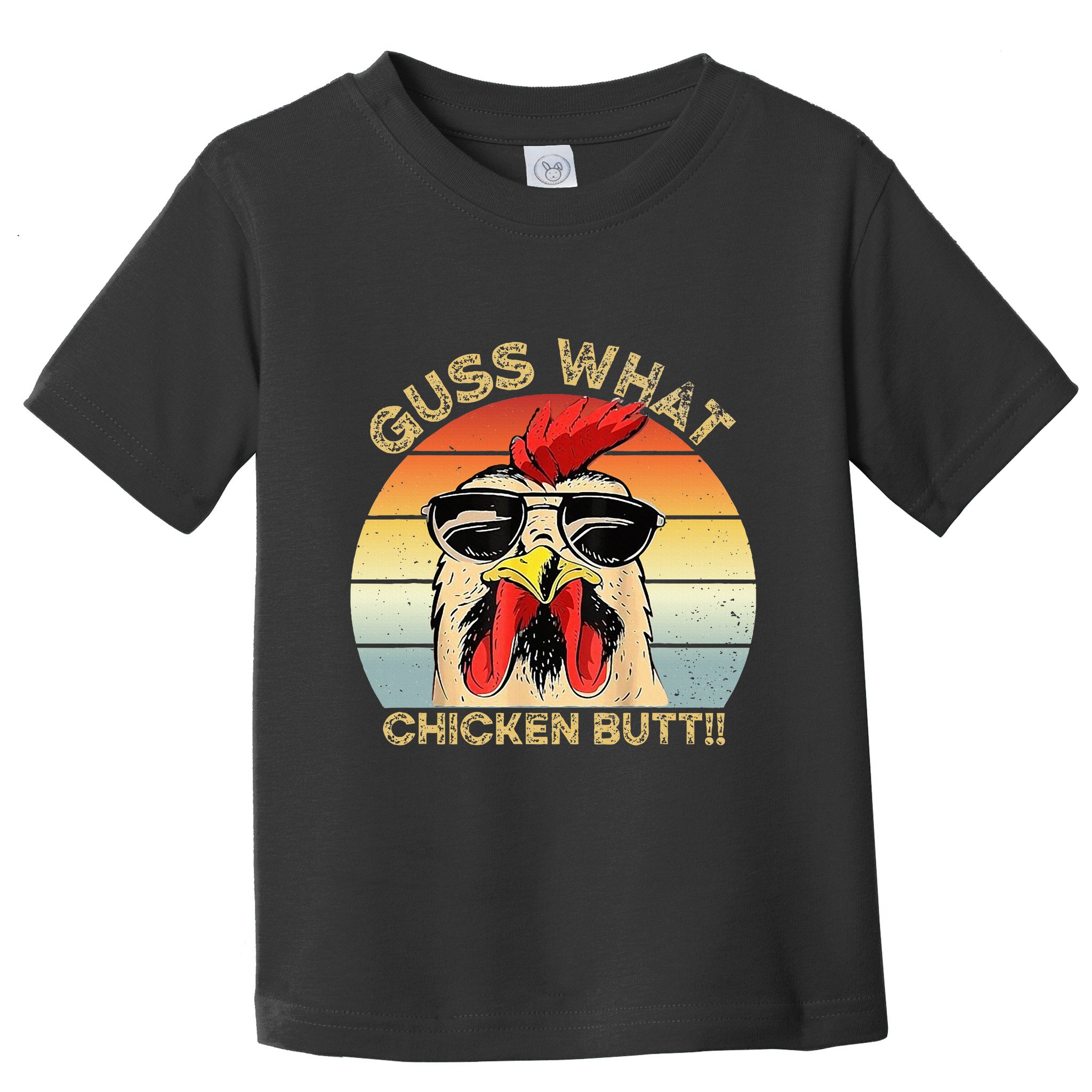 Guess What Chicken Butt Funny Chicken Meme Toddler T-Shirt