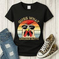 Guess What Chicken Butt Funny Chicken Meme Womens T-Shirt