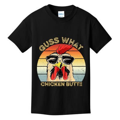 Guess What Chicken Butt Funny Chicken Meme Kids T-Shirt