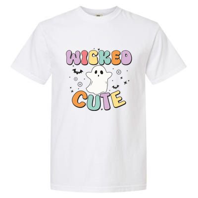 Groovy Wicked Cute Ghost Funny Halloween Spooky Season Garment-Dyed Heavyweight T-Shirt