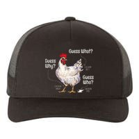 Guess What Chicken Butt Funny Cute Chickens Buffs Lover Yupoong Adult 5-Panel Trucker Hat