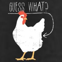 Guess What Chicken Butt Garment-Dyed Fleece Hoodie