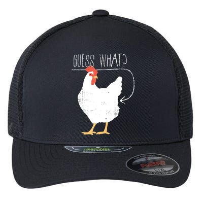 Guess What Chicken Butt Flexfit Unipanel Trucker Cap