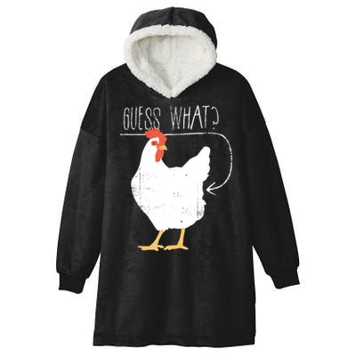 Guess What Chicken Butt Hooded Wearable Blanket
