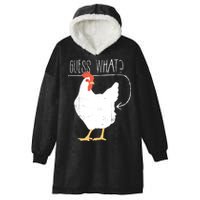 Guess What Chicken Butt Hooded Wearable Blanket