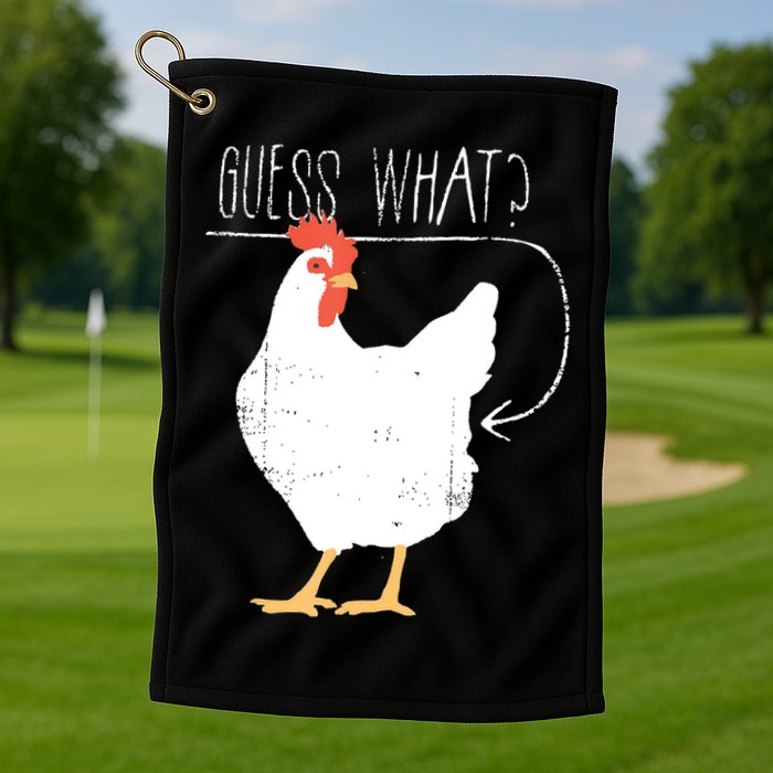 Guess What Chicken Butt Golf Towel