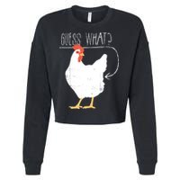 Guess What Chicken Butt Cropped Pullover Crew