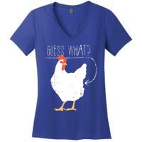 Guess What Chicken Butt Women's V-Neck T-Shirt