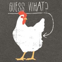 Guess What Chicken Butt Cotton Canvas Backpack