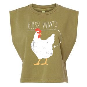 Guess What Chicken Butt Garment-Dyed Women's Muscle Tee