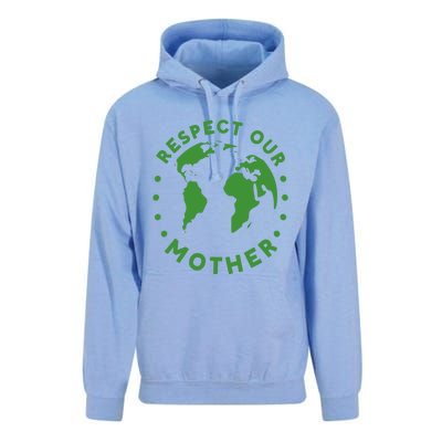 Global Warming Climate Change Respect Our Mother Gift Unisex Surf Hoodie