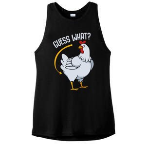 Guess What Chicken Butt Ladies PosiCharge Tri-Blend Wicking Tank