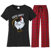 Guess What Chicken Butt Women's Flannel Pajama Set