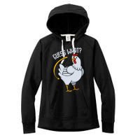 Guess What Chicken Butt Women's Fleece Hoodie