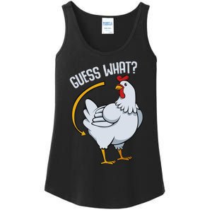 Guess What Chicken Butt Ladies Essential Tank