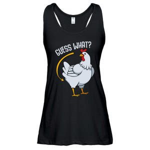 Guess What Chicken Butt Ladies Essential Flowy Tank