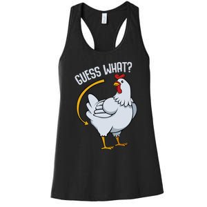 Guess What Chicken Butt Women's Racerback Tank