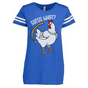 Guess What Chicken Butt Enza Ladies Jersey Football T-Shirt