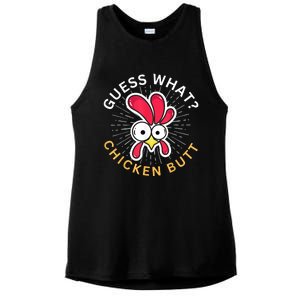 Guess What Chicken Butt Ladies PosiCharge Tri-Blend Wicking Tank