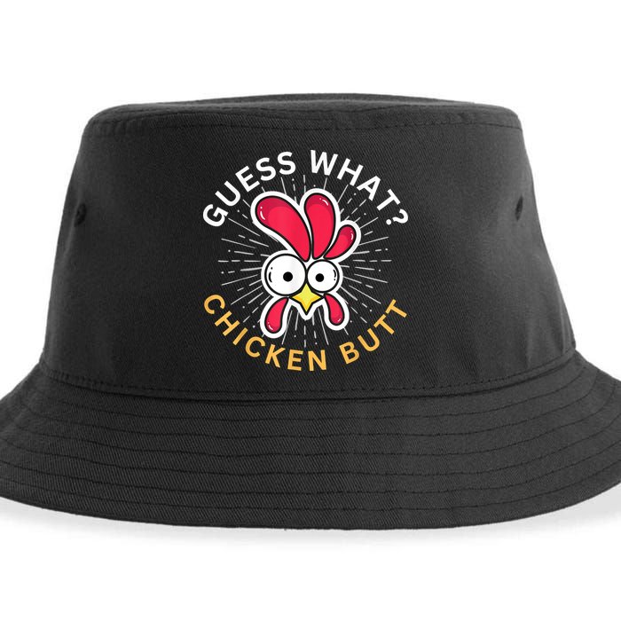 Guess What Chicken Butt Sustainable Bucket Hat