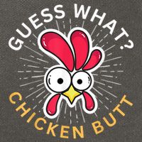 Guess What Chicken Butt Cotton Canvas Backpack
