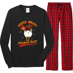 Guess What Chicken Butt! Funny Joke Long Sleeve Pajama Set