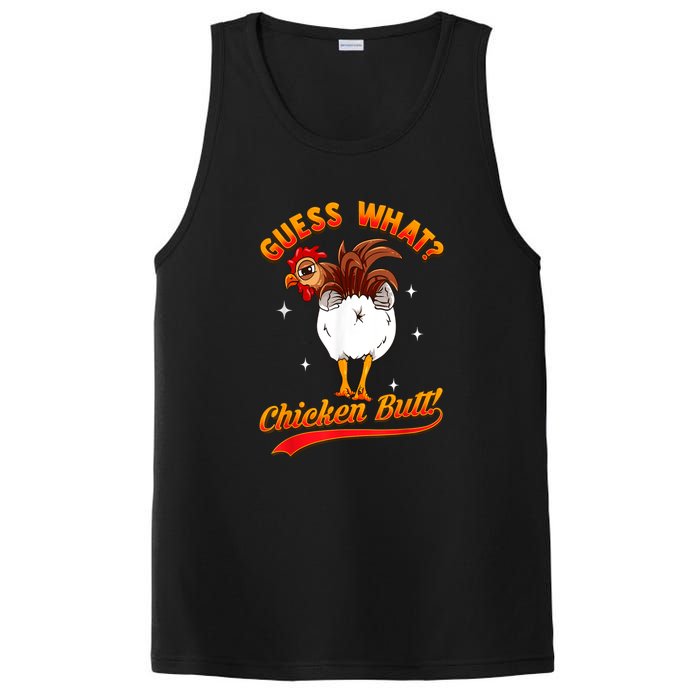 Guess What Chicken Butt! Funny Joke PosiCharge Competitor Tank