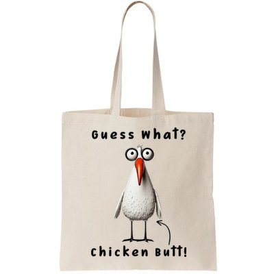 Guess What Chicken Butt Chicken Rooster Meme Funny Costume Bag