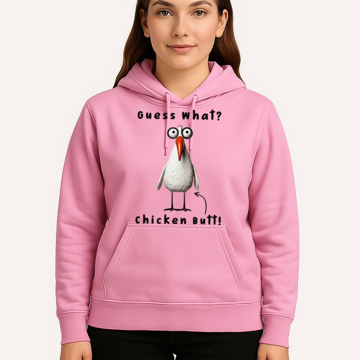 Guess What Chicken Butt Chicken Rooster Meme Funny Costume Hoodie