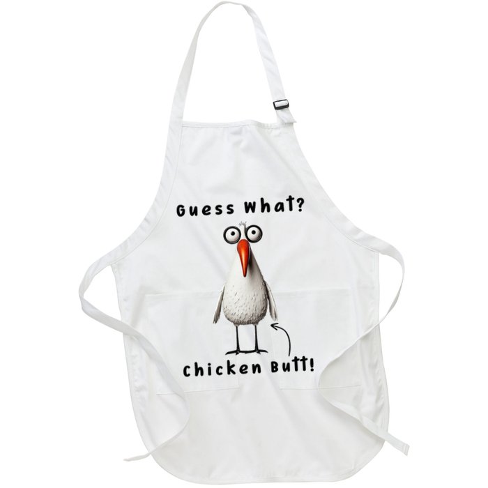 Guess What Chicken Butt Chicken Rooster Meme Funny Costume Apron