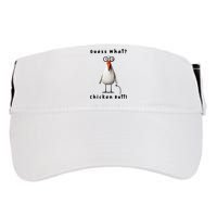 Guess What Chicken Butt Chicken Rooster Meme Funny Costume Adult Drive Performance Visor