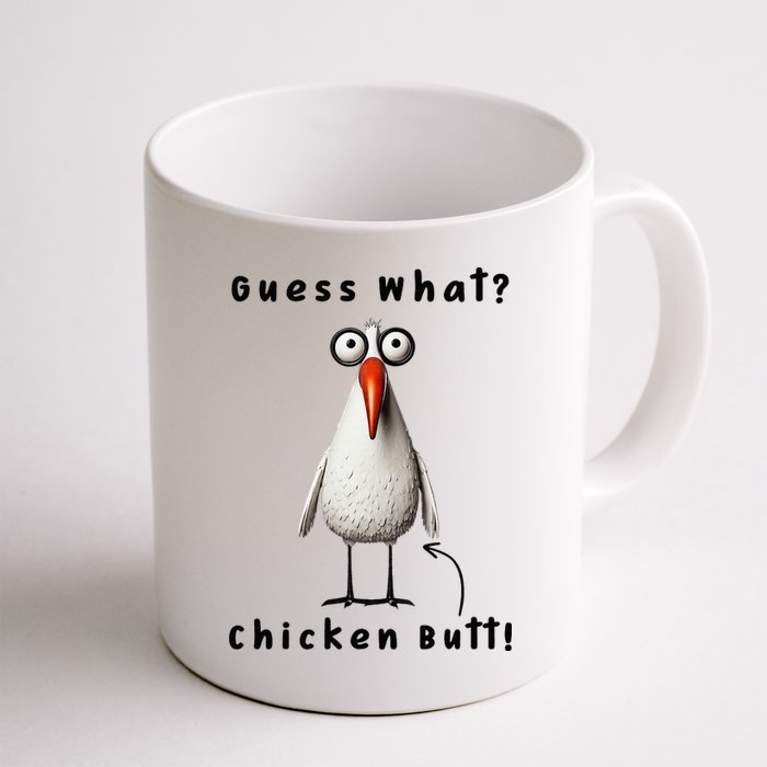 Guess What Chicken Butt Chicken Rooster Meme Funny Costume Mug
