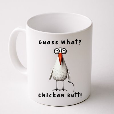Guess What Chicken Butt Chicken Rooster Meme Funny Costume Mug