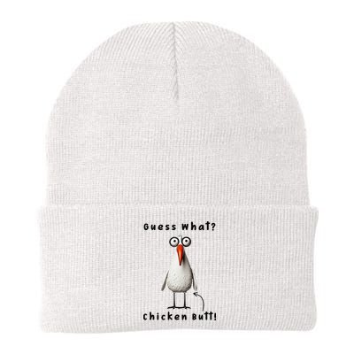 Guess What Chicken Butt Chicken Rooster Meme Funny Costume Beanie