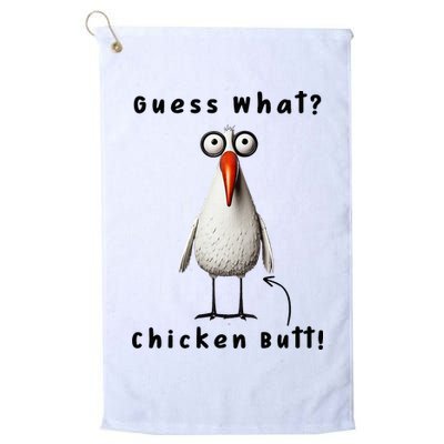 Guess What Chicken Butt Chicken Rooster Meme Funny Costume Golf Towel
