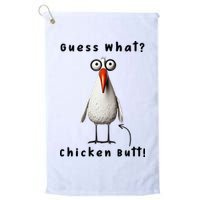 Guess What Chicken Butt Chicken Rooster Meme Funny Costume Golf Towel