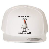 Guess What Chicken Butt Chicken Rooster Meme Funny Costume Wool Snapback Cap