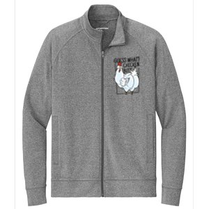 Guess What Chicken Butt Funny Stretch Full-Zip Cadet Jacket