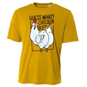 Guess What Chicken Butt Funny Cooling Performance Crew T-Shirt